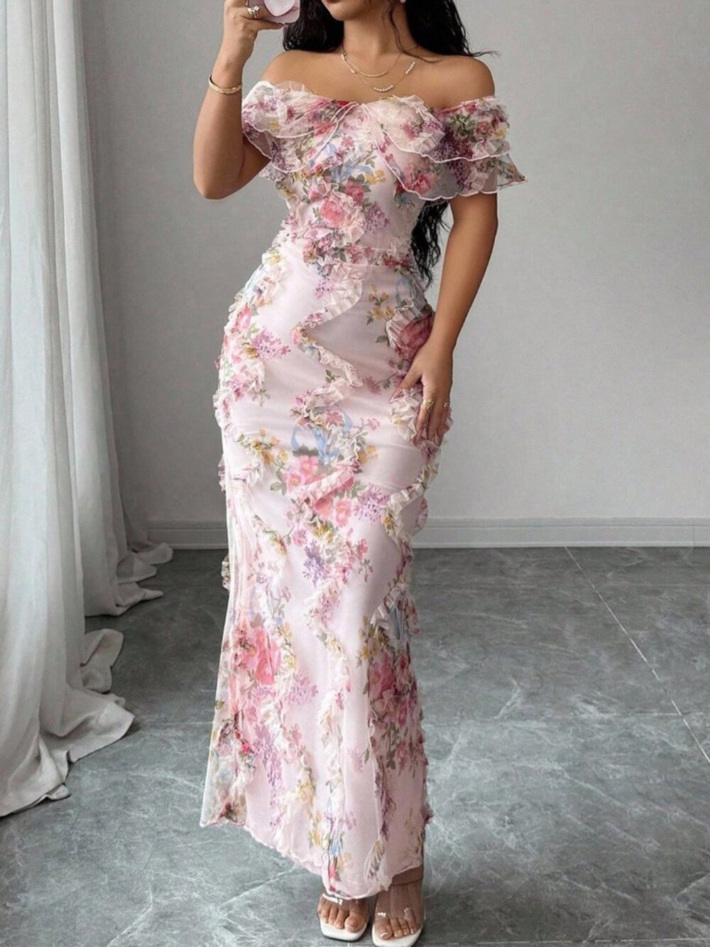 Multicolor Elegant Women's Dress